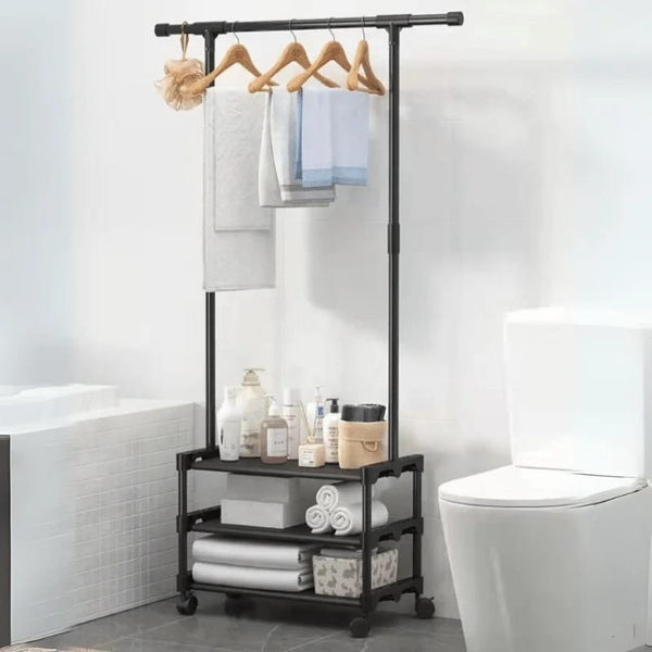 3-layer attachable cloth rack - All-In-One Store