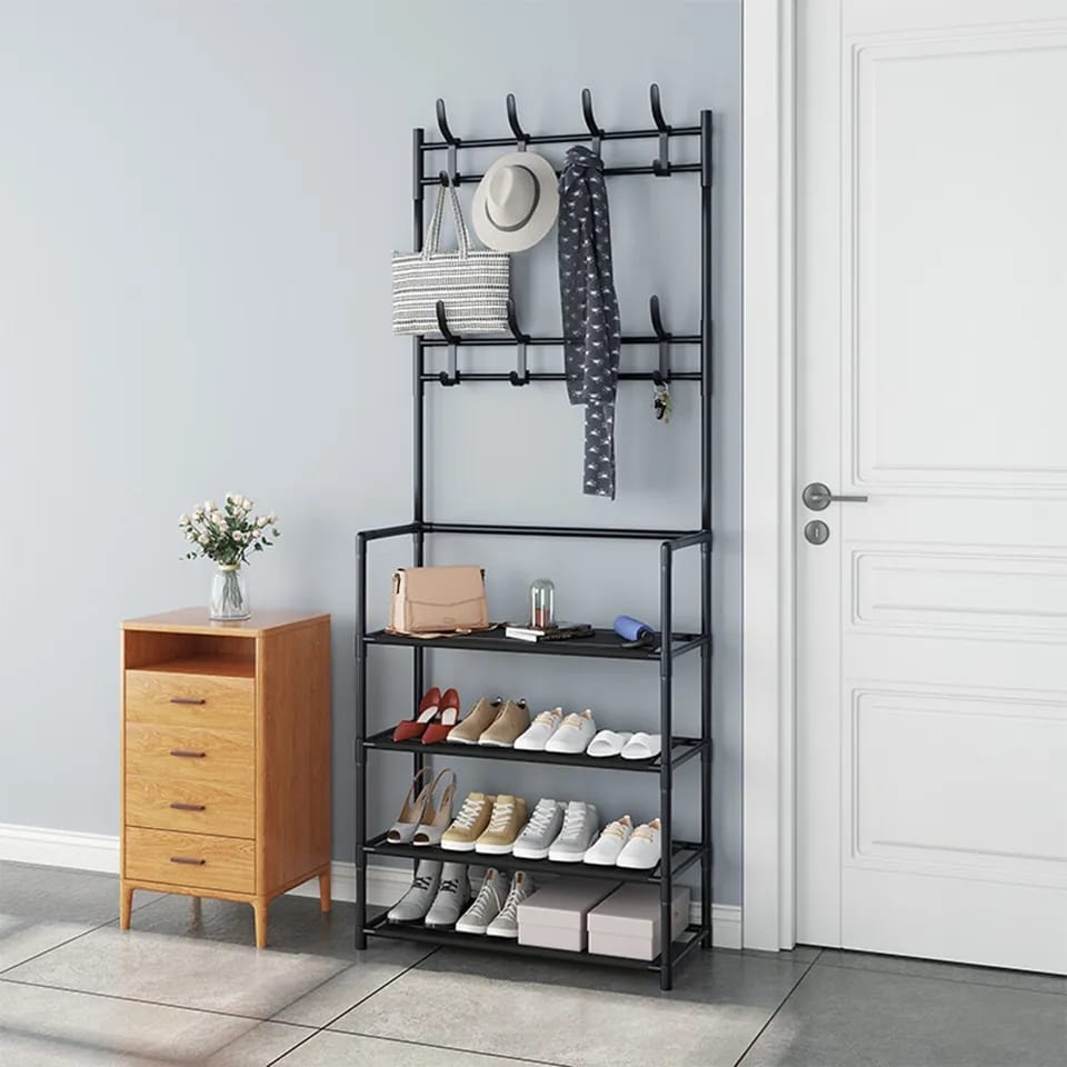 5 Layer Shoes Rack With Hanging Stand – All-In-One Store