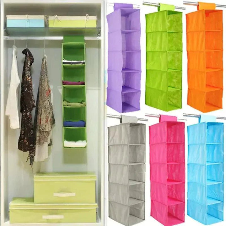 5 Layer Wardrobe Hanging - All-In-One Store