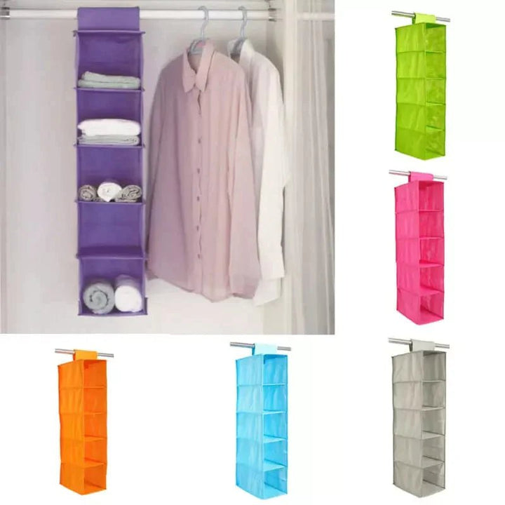 5 Layer Wardrobe Hanging - All-In-One Store