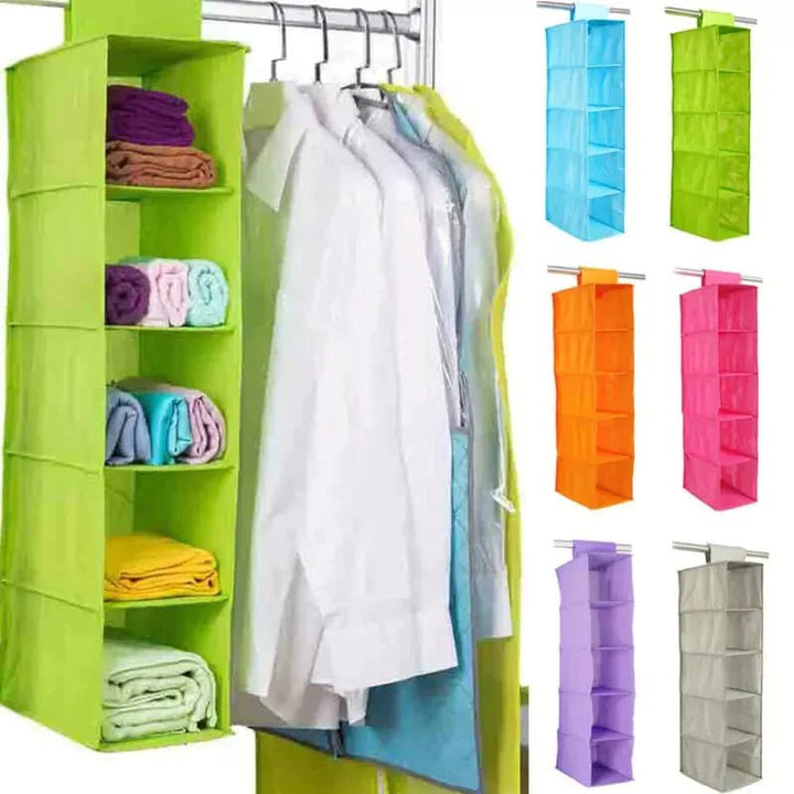 5 Layer Wardrobe Hanging - All-In-One Store