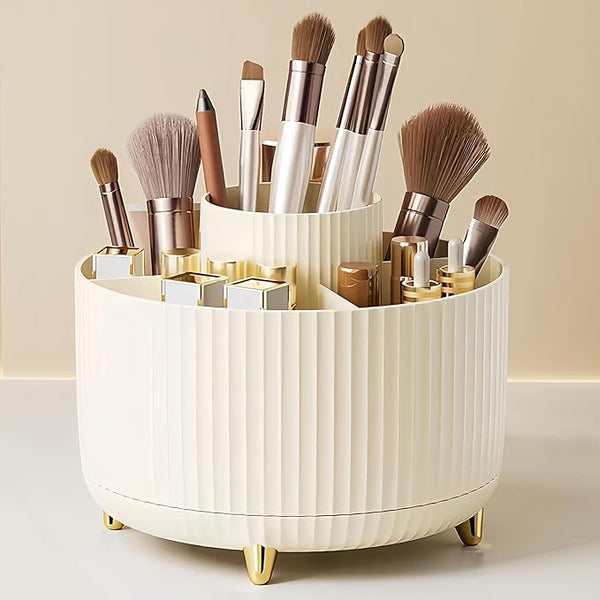 Space-Saving Rotating Cosmetic Holder