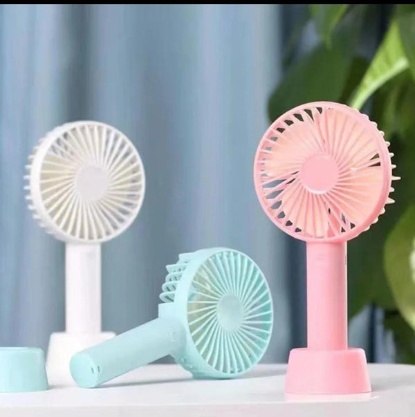 Rechargeable handheld fan