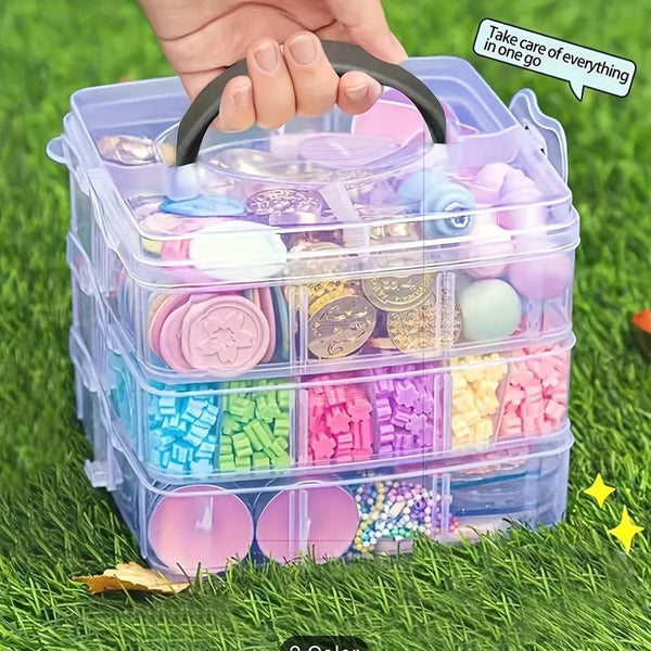 Multi Layer 18 grid plastic storage box