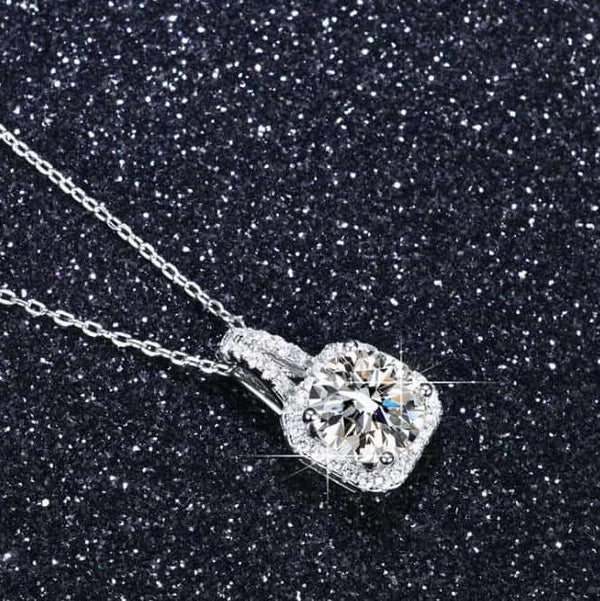 Crystal Square Pendant Set