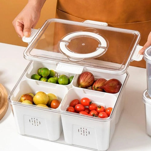 Premium Acrylic Airtight Vegetable Storage Box.