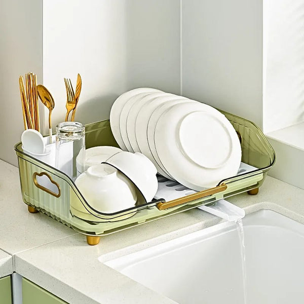 Transparent Dish Drainer Rack