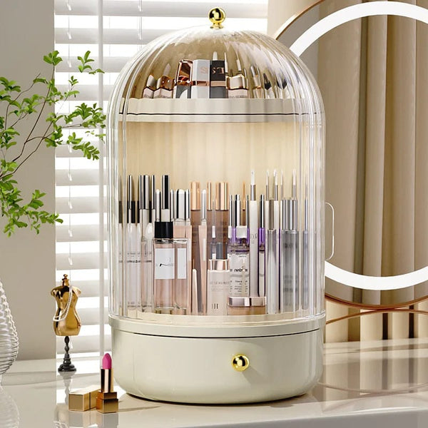 Vanity cosmetic organizer