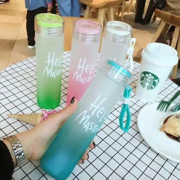 Hello master water bottle ( Glass )