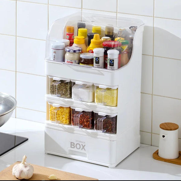 King Size Kitchen Seasoning Box & Storage Rack