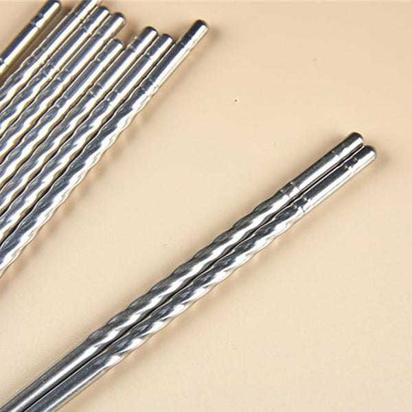 Stainless Steel Chopsticks (5 Pairs)