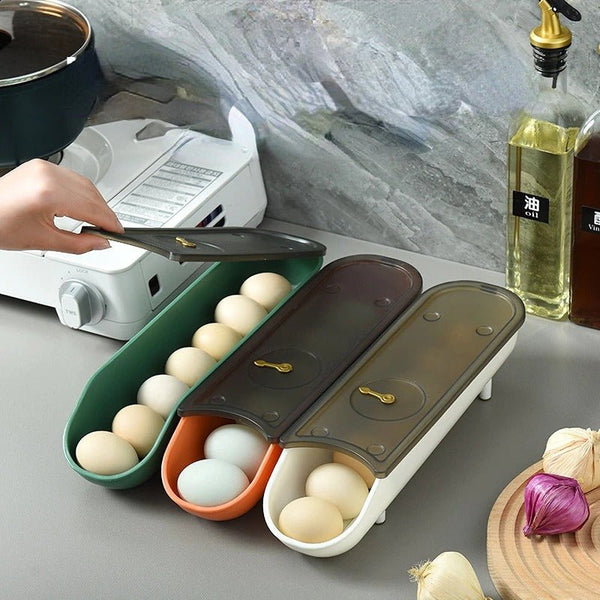 Auto Rolling EGG Storage Box - All-In-One Store