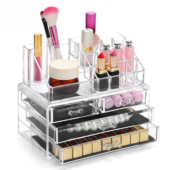 Clear Cosmetic Storage Box - All-In-One Store