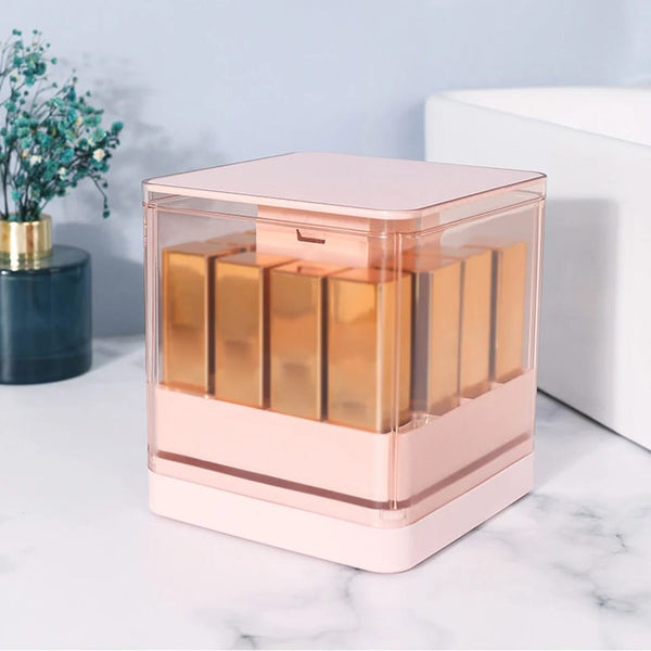 Compression Lift Lipstick Storage Box - All-In-One Store