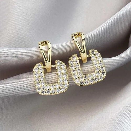 Crystal Square Earrings - All-In-One Store