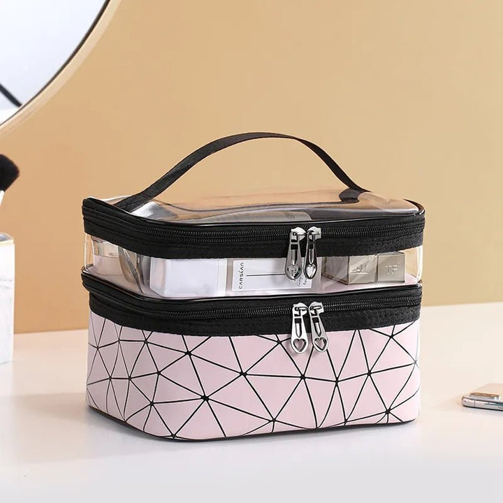 Double layers cosmetic bag - All-In-One Store