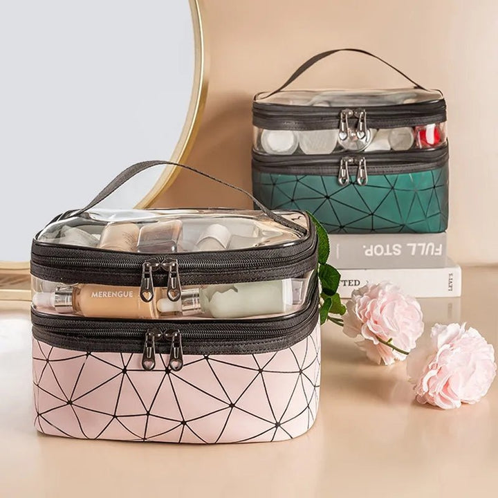 Double layers cosmetic bag - All-In-One Store