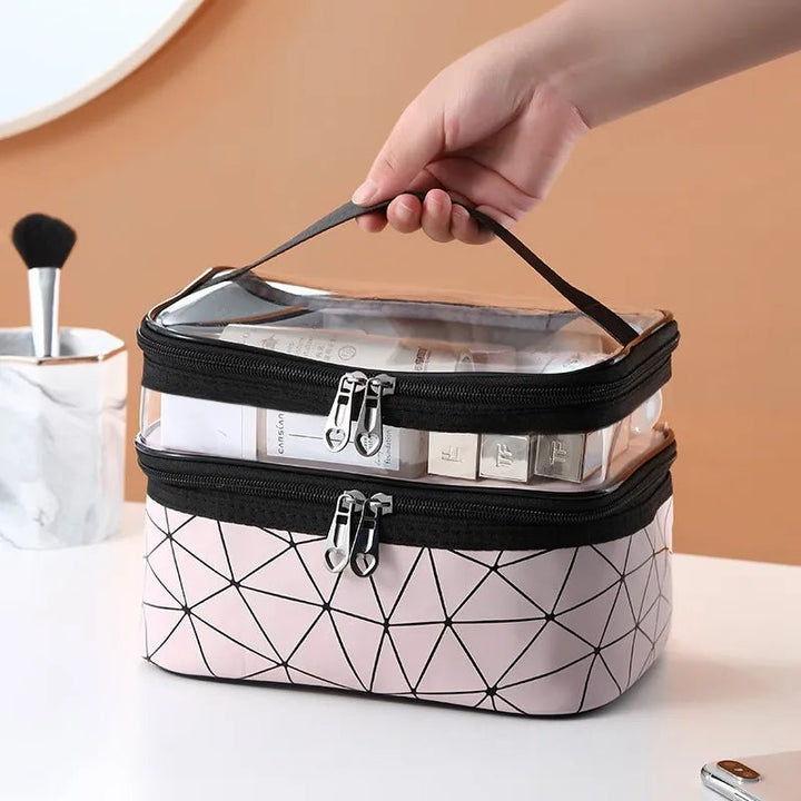 Double layers cosmetic bag - All-In-One Store