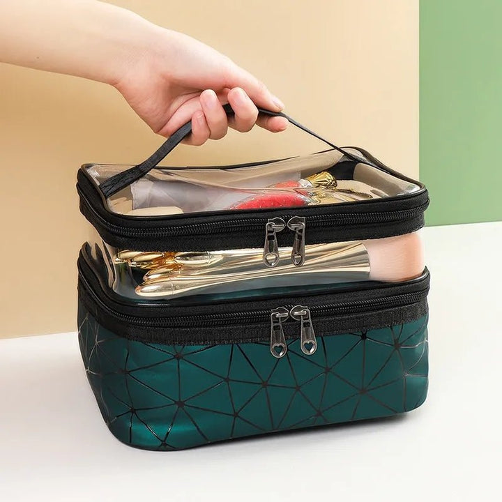 Double layers cosmetic bag - All-In-One Store