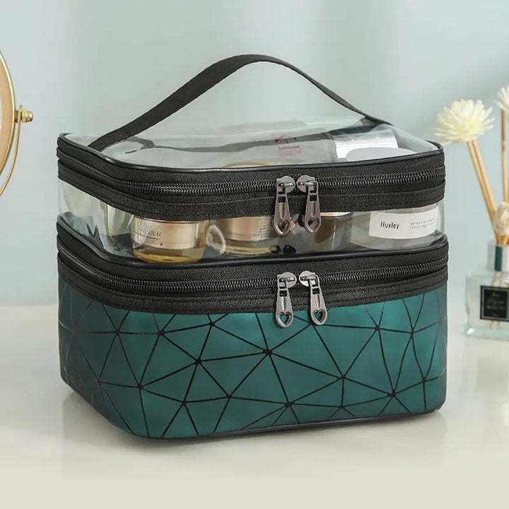 Double layers cosmetic bag - All-In-One Store