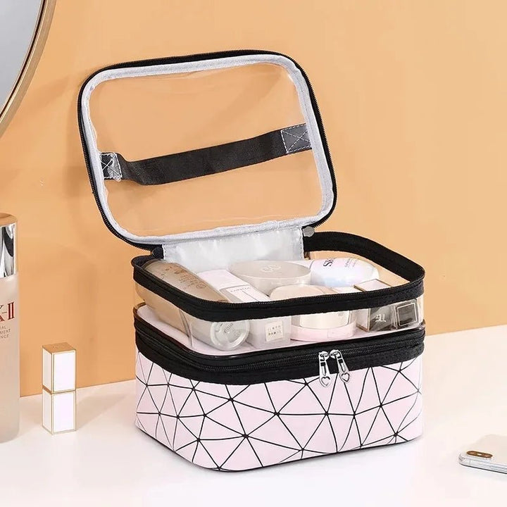 Double layers cosmetic bag - All-In-One Store