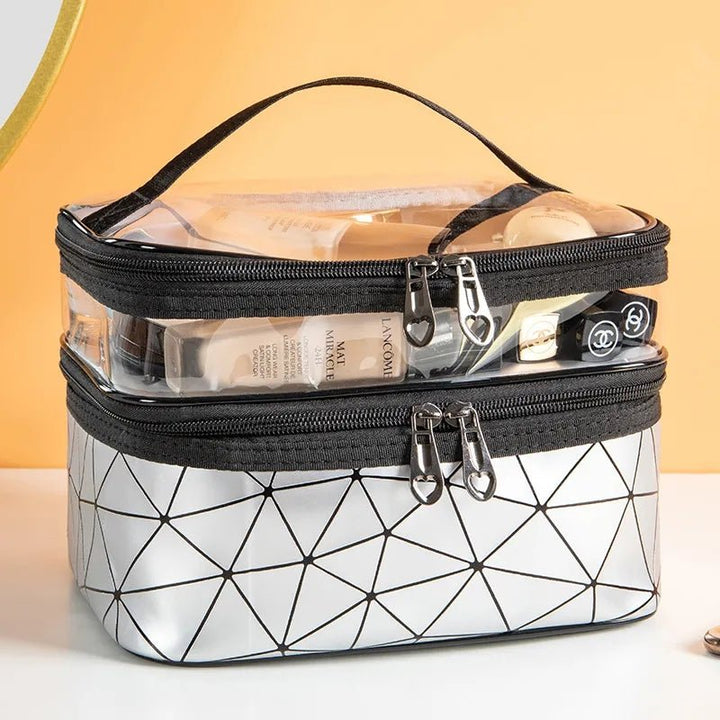 Double layers cosmetic bag - All-In-One Store