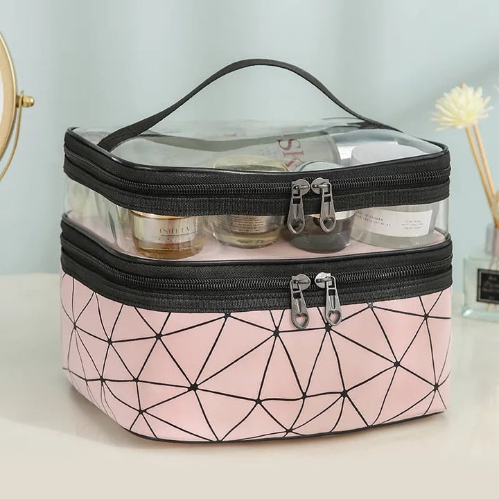 Double layers cosmetic bag - All-In-One Store