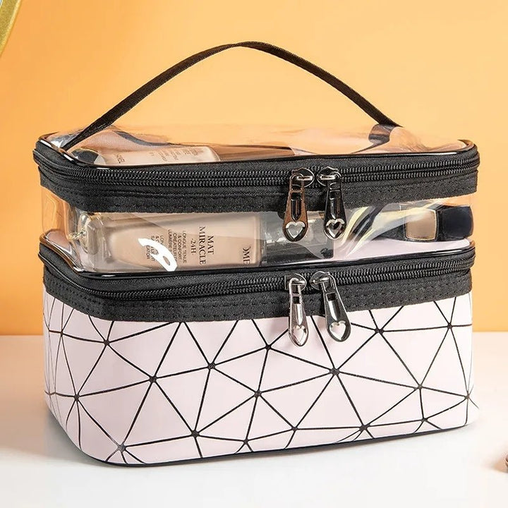 Double layers cosmetic bag - All-In-One Store