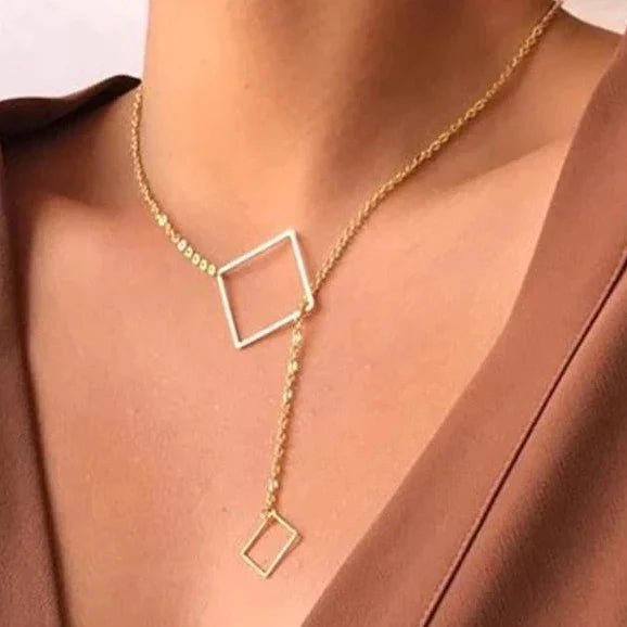 Dual Square Necklace - All-In-One Store