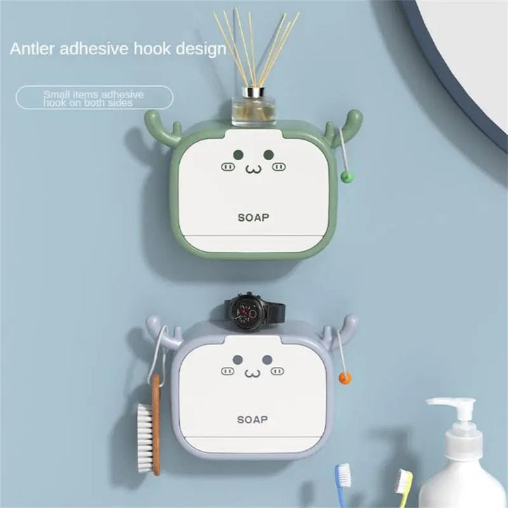 Flip Lid Drain Soap Box - All-In-One Store