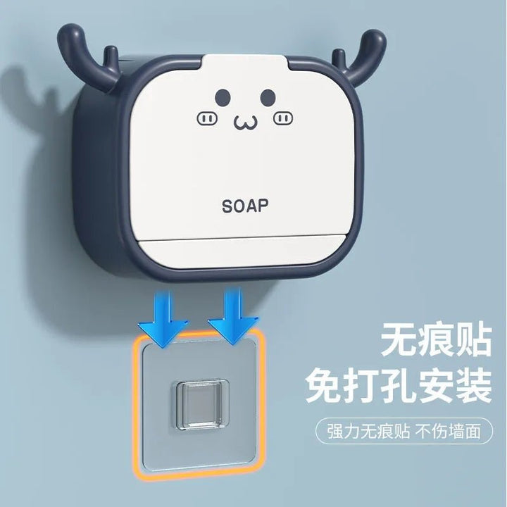 Flip Lid Drain Soap Box - All-In-One Store