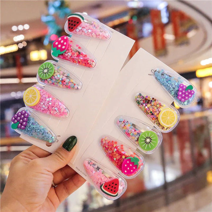 Glittering fun hair clips - All-In-One Store