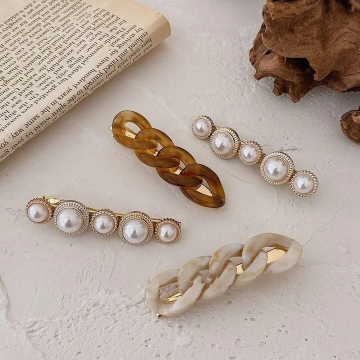 Handmade Korean Pearl Hairpins (Pack of 2) - All-In-One Store