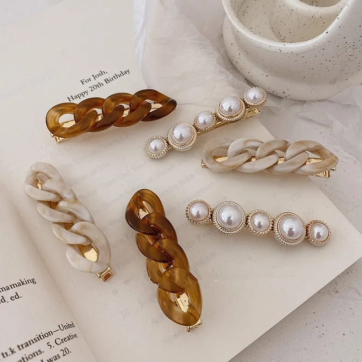 Handmade Korean Pearl Hairpins (Pack of 2) - All-In-One Store