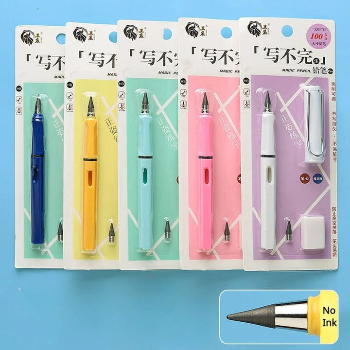 Inkless Pencil With Extra Nip And Eraser - All-In-One Store