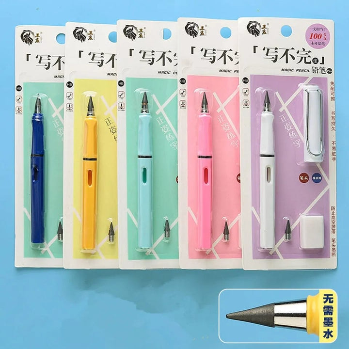 Inkless Pencil With Extra Nip And Eraser - All-In-One Store