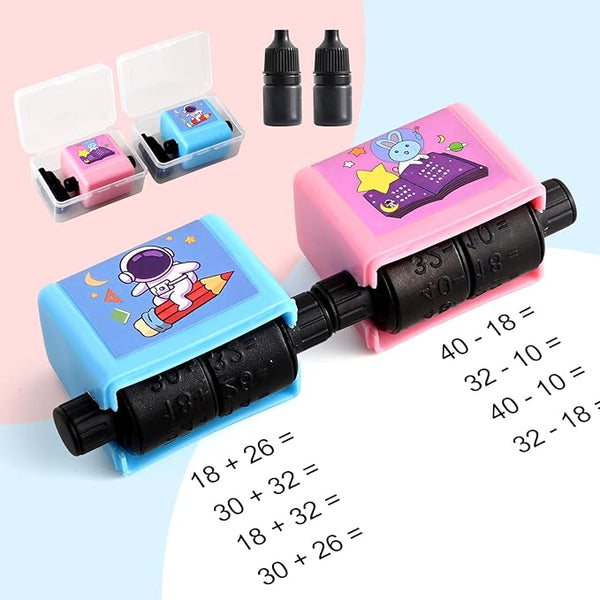 Math Roller Stamp With Ink Refill...... - All-In-One Store