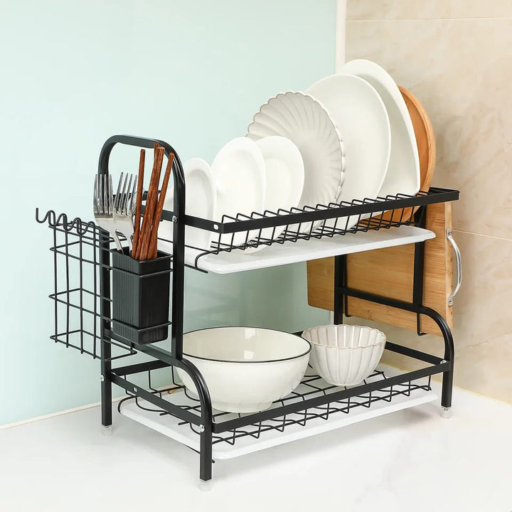 Multi Tired Dish Organizer - All-In-One Store