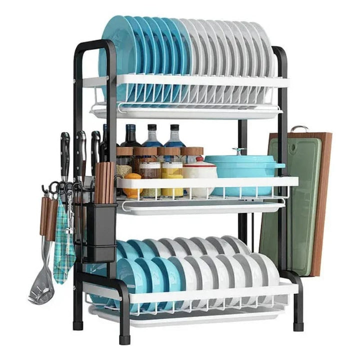 Multi Tired Dish Organizer - All-In-One Store