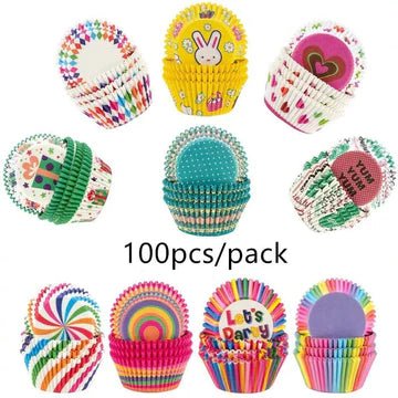 Paper Cupcake Cups (Pack of 100) - All-In-One Store