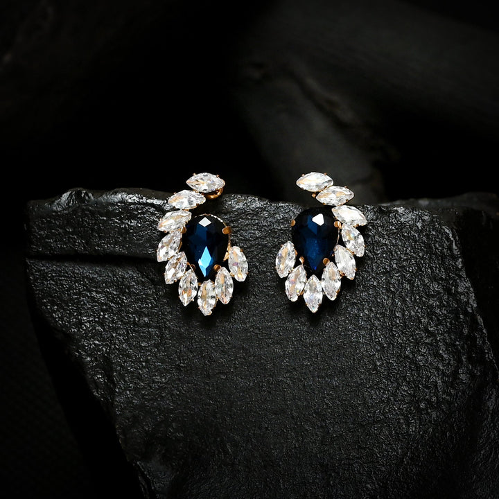 Pear Diamond Shape Earrings (CR-15) - All-In-One Store