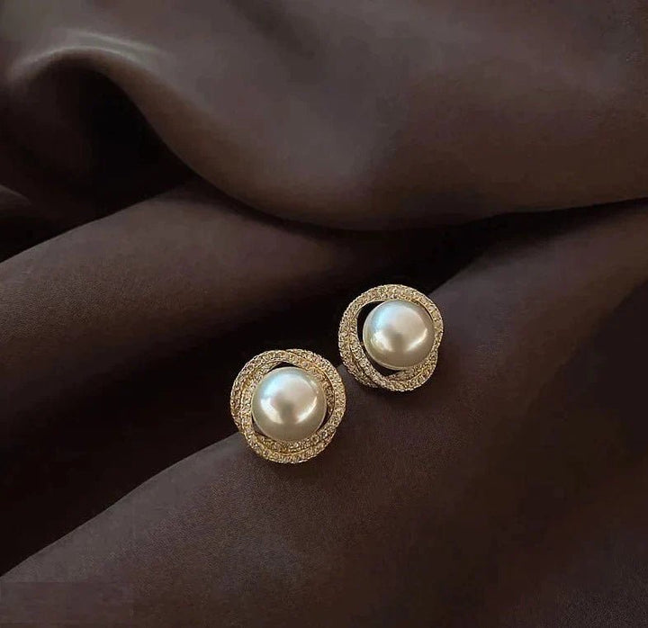 Pearl Tops Pair Earrings. - All-In-One Store