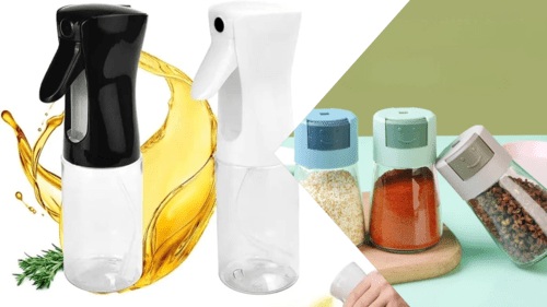 5-Piece Spice Set & Spray Oil Bottle