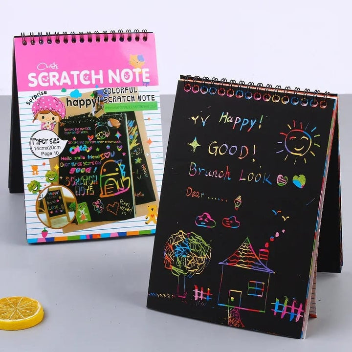 Rainbow Scratch Drawing Book (Pack of 3) - All-In-One Store