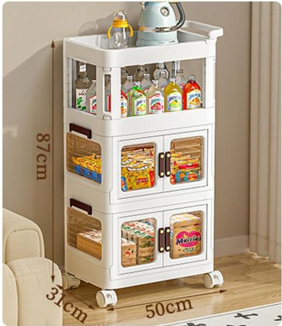 Rolling storage cart with wheel - All-In-One Store