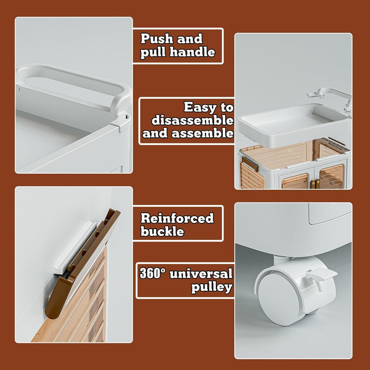 Rolling storage cart with wheel - All-In-One Store