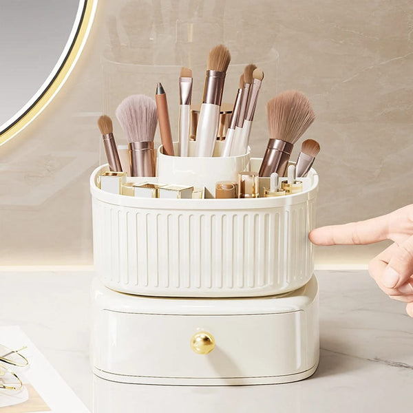 Rotating Vanity Makeup Organizer - All-In-One Store