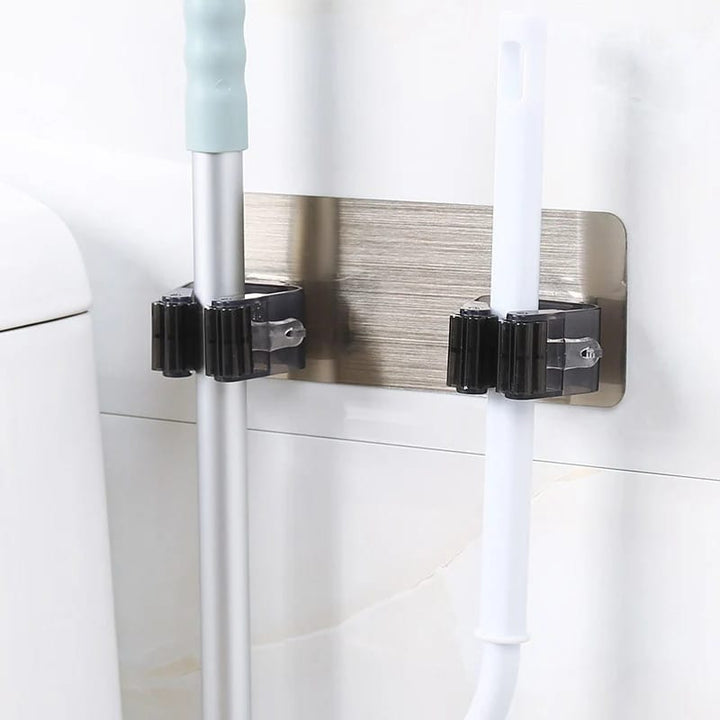Self-Adhesive Mop Holder - All-In-One Store
