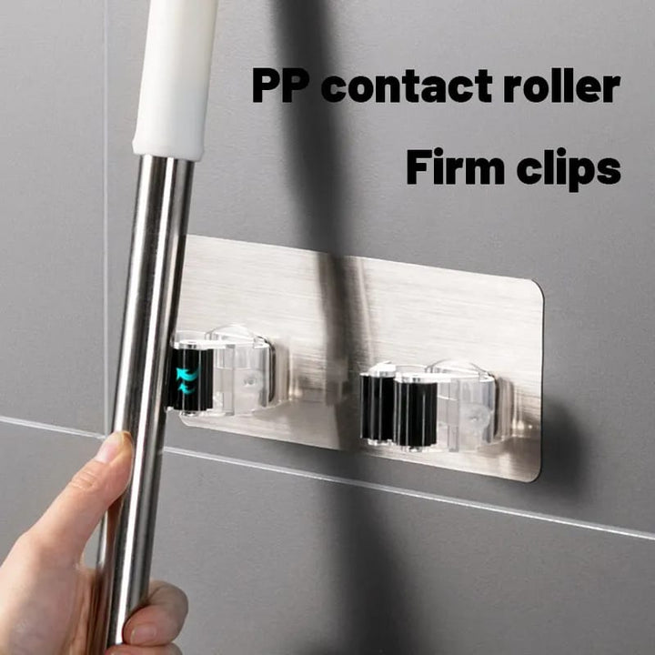 Self-Adhesive Mop Holder - All-In-One Store