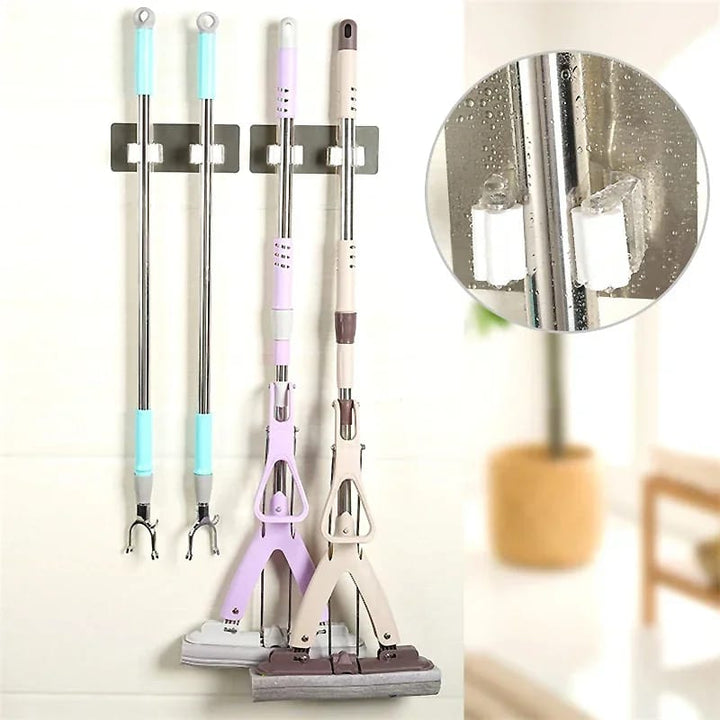 Self-Adhesive Mop Holder - All-In-One Store